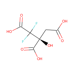 O=C(O)C[C@](O)(C(=O)O)C(F)(F)C(=O)O ZINC000005112778