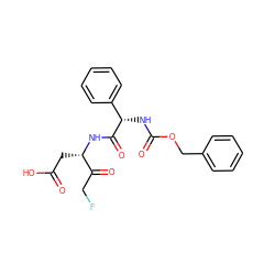 O=C(O)C[C@H](NC(=O)[C@@H](NC(=O)OCc1ccccc1)c1ccccc1)C(=O)CF ZINC000003994276