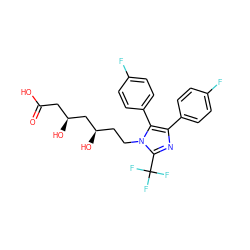 O=C(O)C[C@H](O)C[C@H](O)CCn1c(C(F)(F)F)nc(-c2ccc(F)cc2)c1-c1ccc(F)cc1 ZINC000013833936