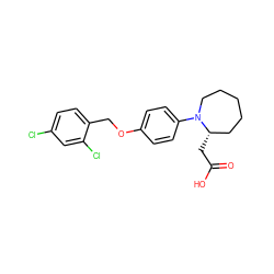 O=C(O)C[C@H]1CCCCCN1c1ccc(OCc2ccc(Cl)cc2Cl)cc1 ZINC001772639715