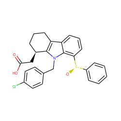 O=C(O)C[C@H]1CCCc2c1n(Cc1ccc(Cl)cc1)c1c([S@+]([O-])c3ccccc3)cccc21 ZINC000036190345