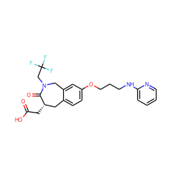 O=C(O)C[C@H]1Cc2ccc(OCCCNc3ccccn3)cc2CN(CC(F)(F)F)C1=O ZINC000002003155