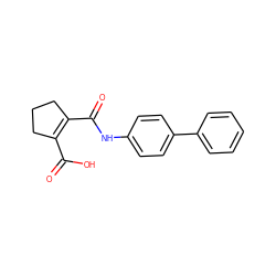 O=C(O)C1=C(C(=O)Nc2ccc(-c3ccccc3)cc2)CCC1 ZINC000013534048