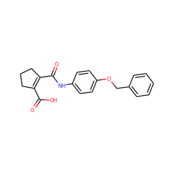 O=C(O)C1=C(C(=O)Nc2ccc(OCc3ccccc3)cc2)CCC1 ZINC000028524601