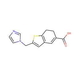 O=C(O)C1=Cc2cc(Cn3ccnc3)sc2CC1 ZINC000028262551