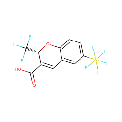 O=C(O)C1=Cc2cc(S(F)(F)(F)(F)F)ccc2O[C@H]1C(F)(F)F ZINC001772598625