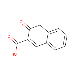 O=C(O)C1=Cc2ccccc2CC1=O ZINC000027199093