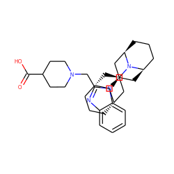 O=C(O)C1CCN(Cc2nc3ccccc3n2[C@@H]2C[C@@H]3CCC[C@H](C2)N3[C@@H]2C[C@H]3CCC[C@H](C3)C2)CC1 ZINC000473215175