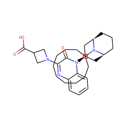 O=C(O)C1CN(c2nc3ccccc3n([C@@H]3C[C@@H]4CCC[C@H](C3)N4C3CCCCCCCCC3)c2=O)C1 ZINC001772585696