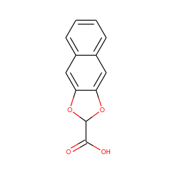 O=C(O)C1Oc2cc3ccccc3cc2O1 ZINC000000395052