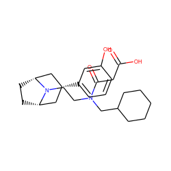 O=C(O)CC(=O)N(CCN1[C@H]2CC[C@@H]1C[C@H](c1cccc(O)c1)C2)CC1CCCCC1 ZINC000117289766