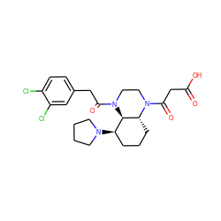 O=C(O)CC(=O)N1CCN(C(=O)Cc2ccc(Cl)c(Cl)c2)[C@@H]2[C@H](N3CCCC3)CCC[C@H]21 ZINC000145321317