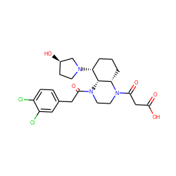 O=C(O)CC(=O)N1CCN(C(=O)Cc2ccc(Cl)c(Cl)c2)[C@H]2[C@@H]1CCC[C@H]2N1CC[C@@H](O)C1 ZINC000299834850