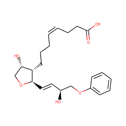 O=C(O)CC/C=C\CCC[C@H]1[C@@H](O)CO[C@@H]1/C=C/[C@H](O)COc1ccccc1 ZINC000028376854