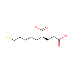 O=C(O)CC[C@@H](CCCCCS)C(=O)O ZINC000013519054