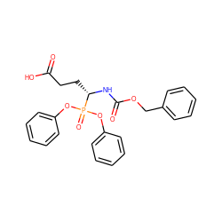 O=C(O)CC[C@H](NC(=O)OCc1ccccc1)P(=O)(Oc1ccccc1)Oc1ccccc1 ZINC000096271153