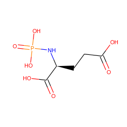 O=C(O)CC[C@H](NP(=O)(O)O)C(=O)O ZINC000028876401