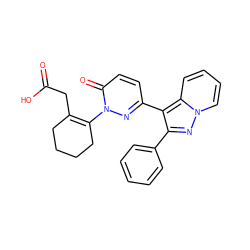 O=C(O)CC1=C(n2nc(-c3c(-c4ccccc4)nn4ccccc34)ccc2=O)CCCC1 ZINC000000600528