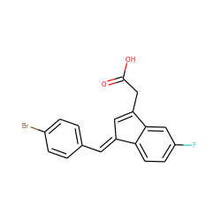 O=C(O)CC1=C/C(=C\c2ccc(Br)cc2)c2ccc(F)cc21 ZINC000040846922