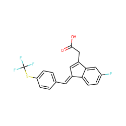 O=C(O)CC1=C/C(=C\c2ccc(SC(F)(F)F)cc2)c2ccc(F)cc21 ZINC000040848276