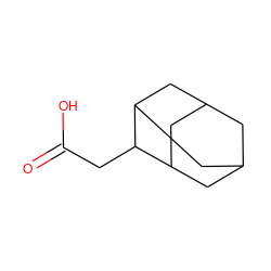 O=C(O)CC1C2CC3CC(C2)CC1C3 ZINC000000437057