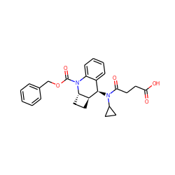 O=C(O)CCC(=O)N(C1CC1)[C@@H]1c2ccccc2N(C(=O)OCc2ccccc2)[C@H]2CC[C@@H]21 ZINC000208792604