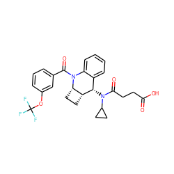 O=C(O)CCC(=O)N(C1CC1)[C@H]1c2ccccc2N(C(=O)c2cccc(OC(F)(F)F)c2)[C@H]2CC[C@H]21 ZINC000208793166