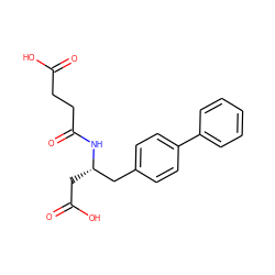 O=C(O)CCC(=O)N[C@@H](CC(=O)O)Cc1ccc(-c2ccccc2)cc1 ZINC000117503538