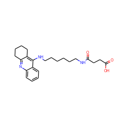 O=C(O)CCC(=O)NCCCCCCNc1c2c(nc3ccccc13)CCCC2 ZINC000095564320