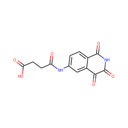 O=C(O)CCC(=O)Nc1ccc2c(c1)C(=O)C(=O)NC2=O ZINC000013683263