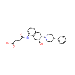 O=C(O)CCC(=O)Nc1cccc2c1C[C@@H](O)[C@@H](N1CCC(c3ccccc3)CC1)C2 ZINC000028235448