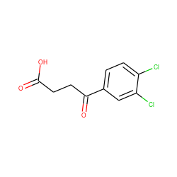 O=C(O)CCC(=O)c1ccc(Cl)c(Cl)c1 ZINC000000346173