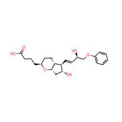 O=C(O)CCC[C@H]1CC[C@H]2[C@H](C[C@@H](O)[C@@H]2/C=C/[C@@H](O)COc2ccccc2)O1 ZINC000146758456