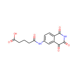 O=C(O)CCCC(=O)Nc1ccc2c(c1)C(=O)C(=O)NC2=O ZINC000013683267