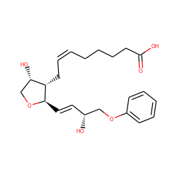 O=C(O)CCCC/C=C\C[C@H]1[C@@H](O)CO[C@@H]1/C=C/[C@@H](O)COc1ccccc1 ZINC000028362864