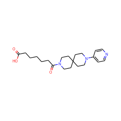 O=C(O)CCCCCC(=O)N1CCC2(CC1)CCN(c1ccncc1)CC2 ZINC000028264240