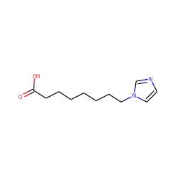 O=C(O)CCCCCCCn1ccnc1 ZINC000038337192