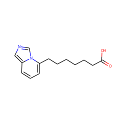 O=C(O)CCCCCCc1cccc2cncn12 ZINC000029414651