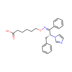 O=C(O)CCCCCO/N=C(/c1ccccc1)[C@@H](Cc1ccccc1)n1ccnc1 ZINC000013738894