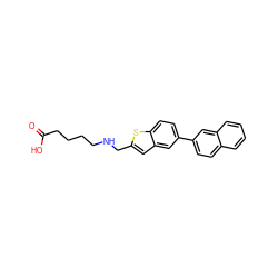 O=C(O)CCCCNCc1cc2cc(-c3ccc4ccccc4c3)ccc2s1 ZINC001772600367