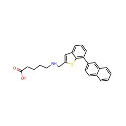 O=C(O)CCCCNCc1cc2cccc(-c3ccc4ccccc4c3)c2s1 ZINC001772600502