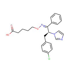 O=C(O)CCCCO/N=C(/c1ccccc1)[C@H](Cc1ccc(Cl)cc1)n1ccnc1 ZINC000004624420