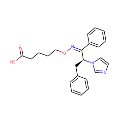 O=C(O)CCCCO/N=C(/c1ccccc1)[C@H](Cc1ccccc1)n1ccnc1 ZINC000003923483