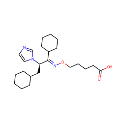 O=C(O)CCCCO/N=C(\C1CCCCC1)[C@@H](CC1CCCCC1)n1ccnc1 ZINC000013738904