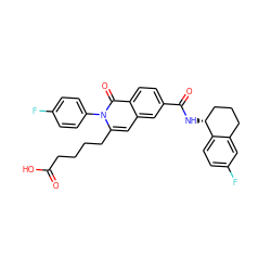 O=C(O)CCCCc1cc2cc(C(=O)N[C@@H]3CCCc4cc(F)ccc43)ccc2c(=O)n1-c1ccc(F)cc1 ZINC000207435657