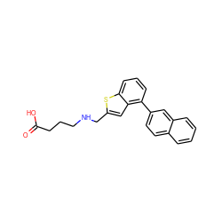 O=C(O)CCCNCc1cc2c(-c3ccc4ccccc4c3)cccc2s1 ZINC001772655683