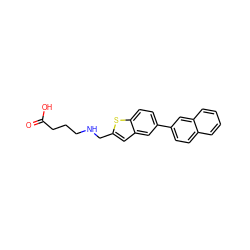 O=C(O)CCCNCc1cc2cc(-c3ccc4ccccc4c3)ccc2s1 ZINC001772613814