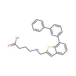 O=C(O)CCCNCc1cc2cccc(-c3cccc(-c4ccccc4)c3)c2s1 ZINC001772646640