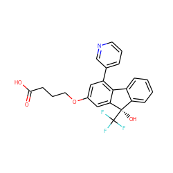 O=C(O)CCCOc1cc(-c2cccnc2)c2c(c1)[C@](O)(C(F)(F)F)c1ccccc1-2 ZINC000143502556