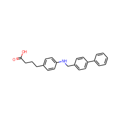 O=C(O)CCCc1ccc(NCc2ccc(-c3ccccc3)cc2)cc1 ZINC000014978960